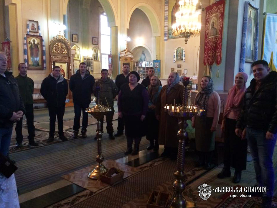 Бійці АТО відвідали Покровський храм у м.Бориславі 